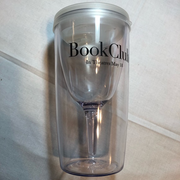 Book Club Clear Plastic Wine Thermos - Picture 2 of 3